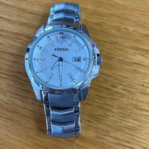 Fossil silver watch